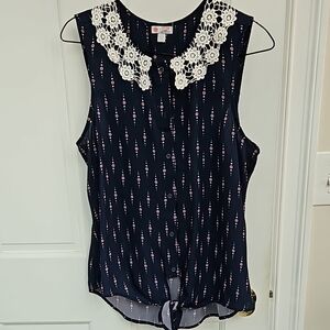 Captain America Collar Top